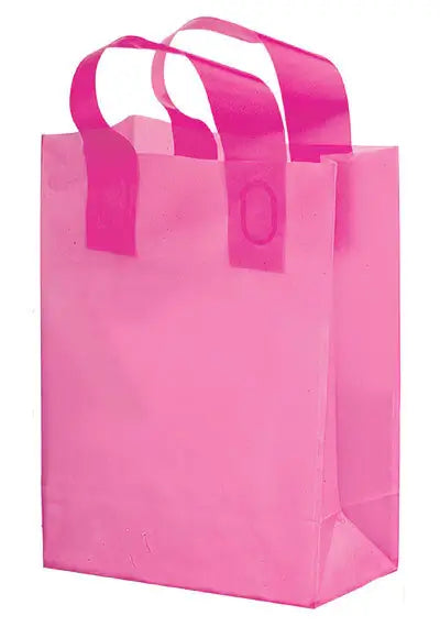 Wholesale Pink Awareness Color Frosted Soft Loop Shopper Bag - 19FSL10513BCA