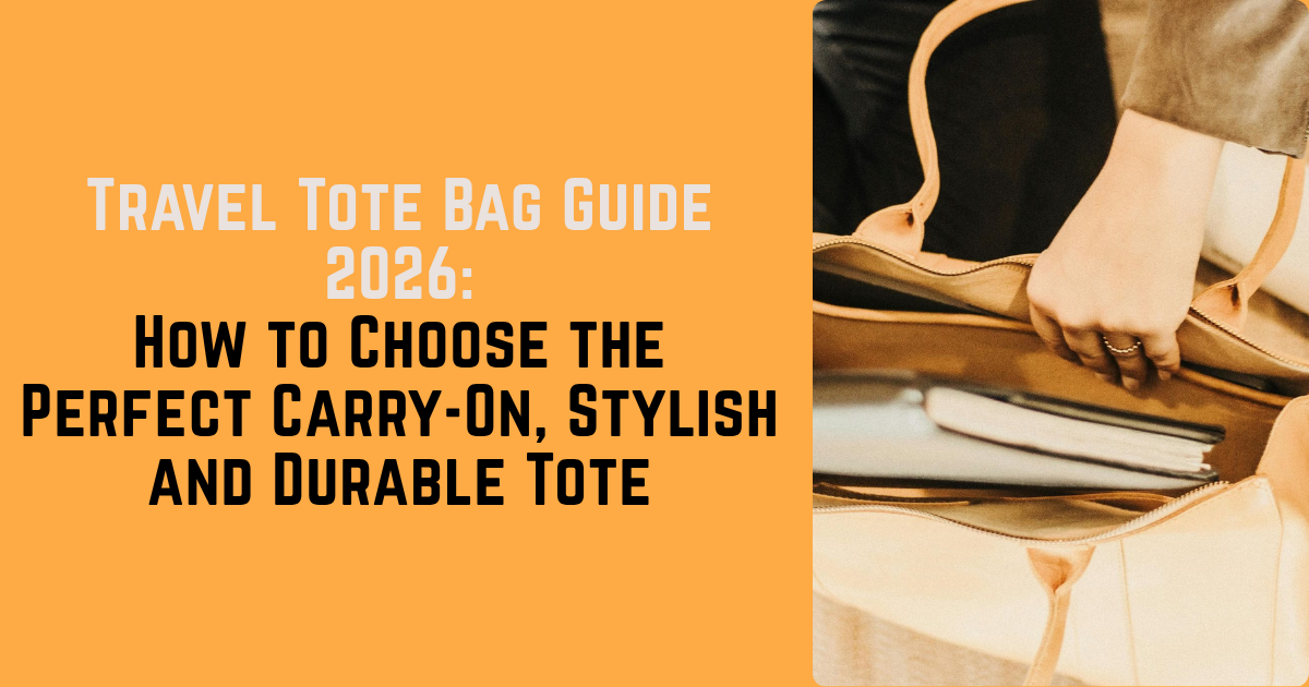 Travel Tote Bag Guide 2026: How to Choose the Perfect Carry-On, Stylish and Durable Tote