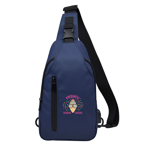 12" Tall Polyester Sling Bag with Adjustable Strap