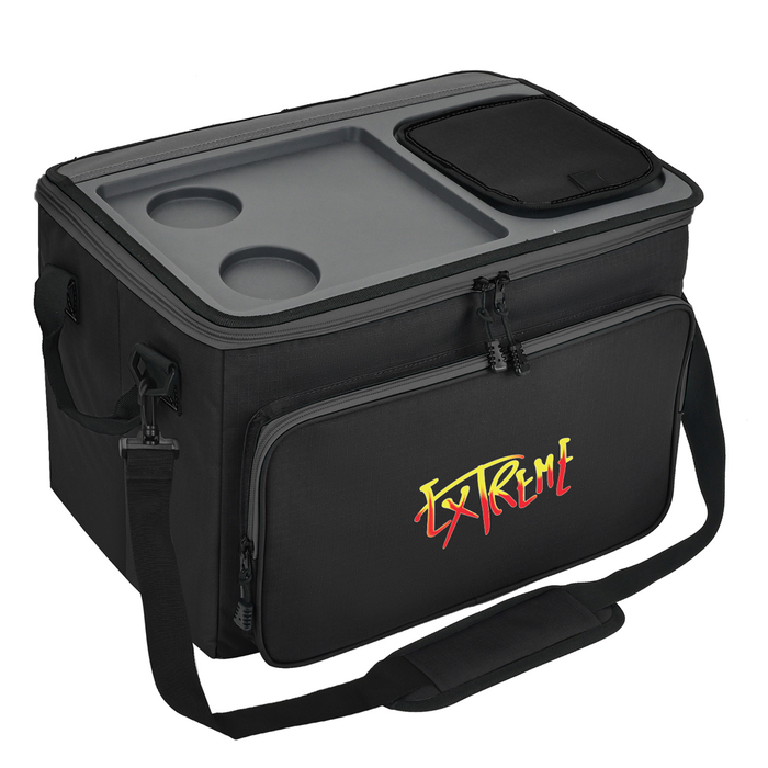 48-Can Hard Top Cooler with Drink Holder and Shoulder Strap