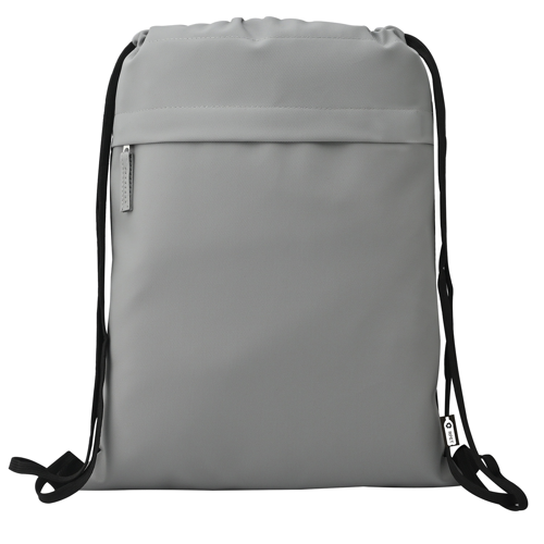 13" RPET Drawstring Bag with PU Coating