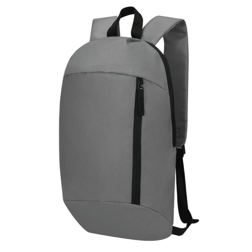 9.45" Polyester Backpack with Padded Straps & Front Pocket