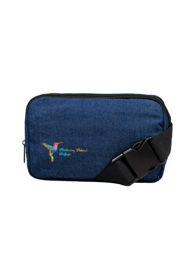 wholesale Recycled Denim Cross Body Bag with Adjustable Strap