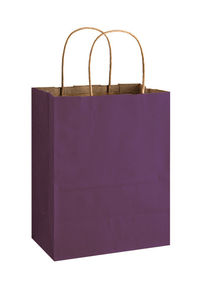 Wholesale Matte Color Twisted Paper Handle Shopper - 4M8410