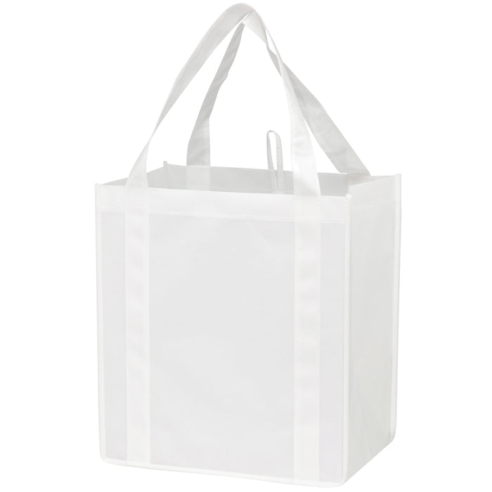 Wholesale Plant Based Non-Woven Grocery Tote Bag w/Insert |12x8x13| - PLA12813