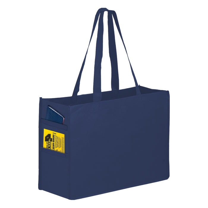 Wholesale Recycled P.E.T. Non-Woven Tote Bag |16x6x12| - RPET16612