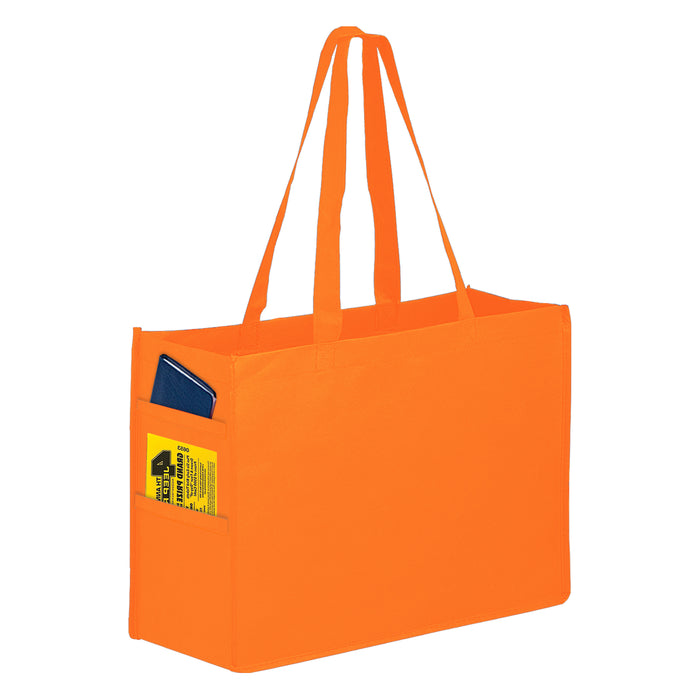 Wholesale Recycled P.E.T. Non-Woven Tote Bag |16x6x12| - RPET16612