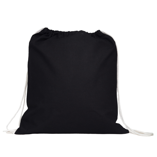 Large Cotton Canvas Drawstring Backpack 17 x 20 Inches