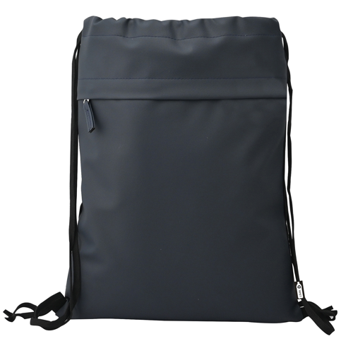 13" RPET Drawstring Bag with PU Coating