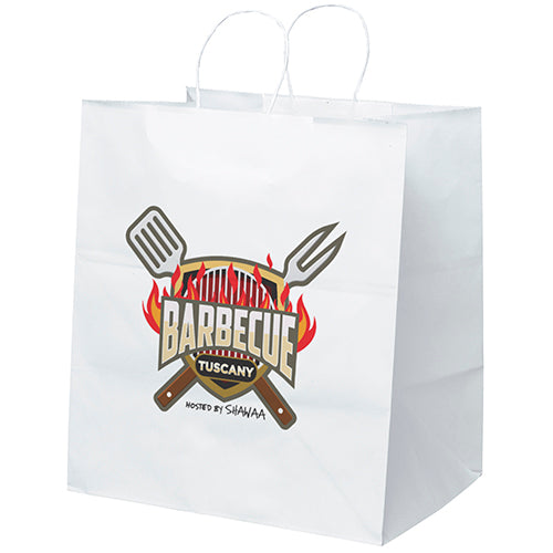 Wholesale Brute-White Paper Bag - 11WHP1416