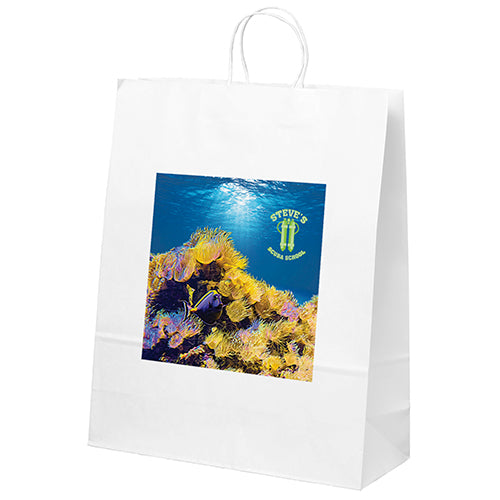 Wholesale Stephanie-White Paper Bag - CVWHP1619