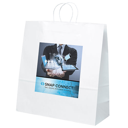 Wholesale Duke-White Paper Bag - 11WHP1818H