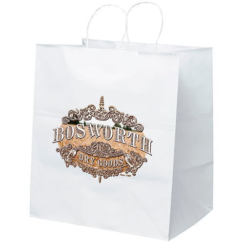 Wholesale Brute-White Paper Bag - 11WHP1416