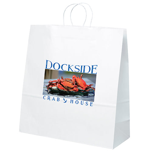 Wholesale Duke-White Paper Bag - 11WHP1818H