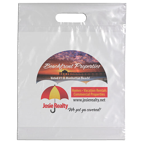 Wholesale  Die Cut 12W x 15H x 3 Plastic Bag - DYECO1215