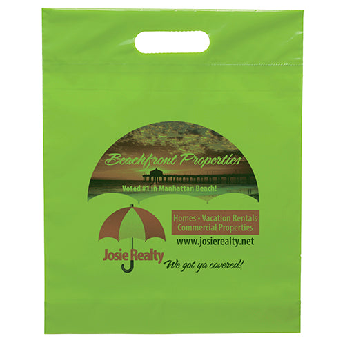 Wholesale  Die Cut 12W x 15H x 3 Plastic Bag - DYECO1215