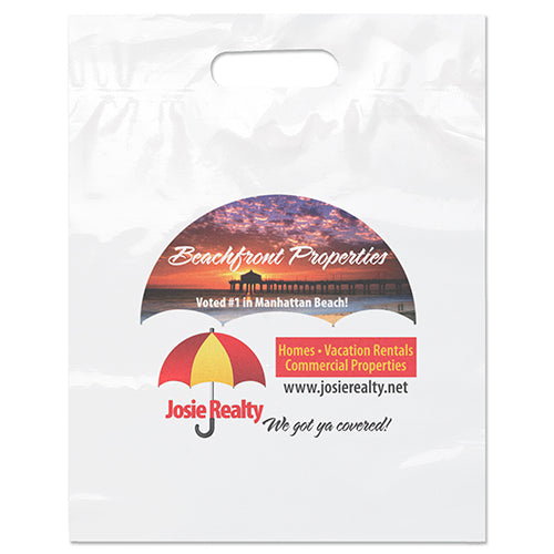 Wholesale  Die Cut 12W x 15H x 3 Plastic Bag - DYECO1215