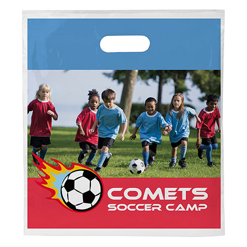 Wholesale 12W x 13 1/2H x 3 Digital Full Color Die Cut Plastic Bag - FC12133