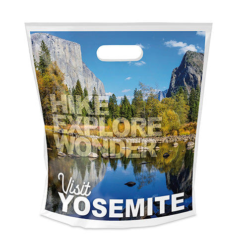 Wholesale 12W x 13 1/2H x 3 Digital Full Color Die Cut Plastic Bag - FC12133