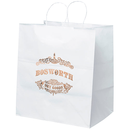 Wholesale Brute-White Paper Bag - 11WHP1416