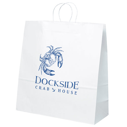 Wholesale Duke-White Paper Bag - 11WHP1818H