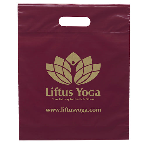 Wholesale  Die Cut 12W x 15H x 3 Plastic Bag - DYECO1215