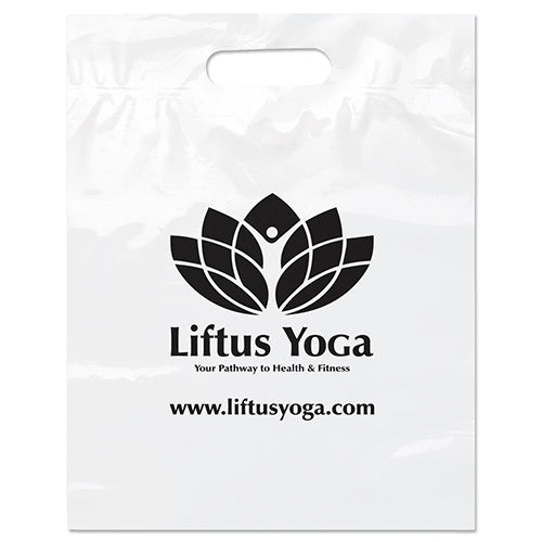 Wholesale  Die Cut 12W x 15H x 3 Plastic Bag - DYECO1215