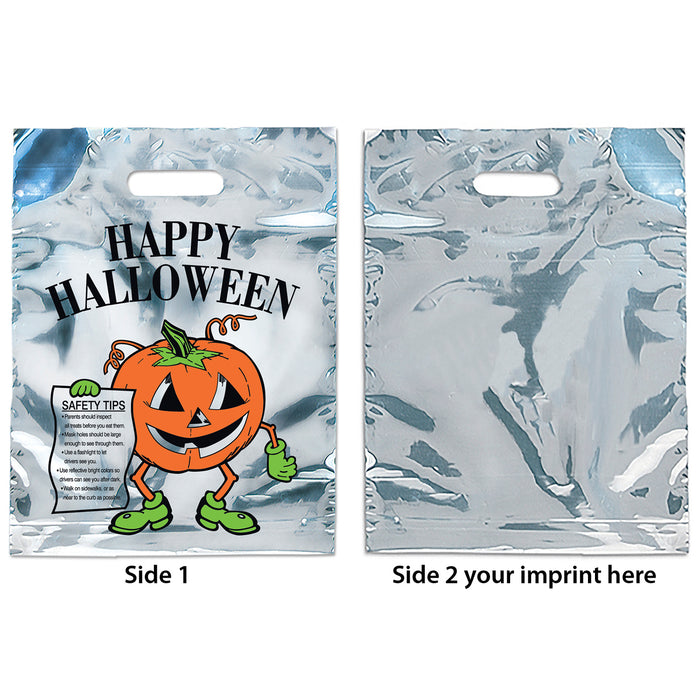 Wholesale Silver Reflective Pumpkin Bag Plastic Bag - 31HAM1115