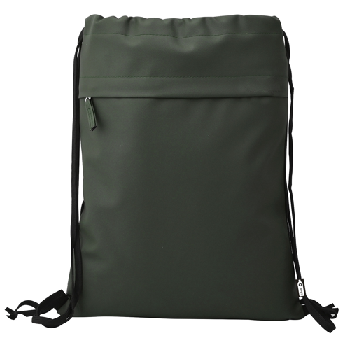 13" RPET Drawstring Bag with PU Coating