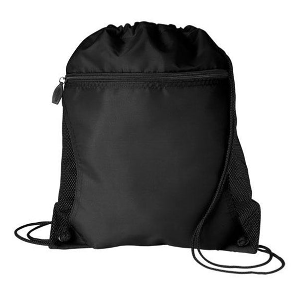 Mesh Pocket Drawstring Backpack 17 x 20 Inches