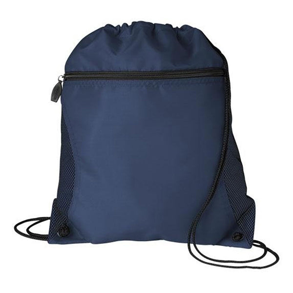 Mesh Pocket Drawstring Backpack 17 x 20 Inches
