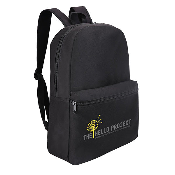 11.8" Polyester Backpack with Padded Straps & Front Pocket