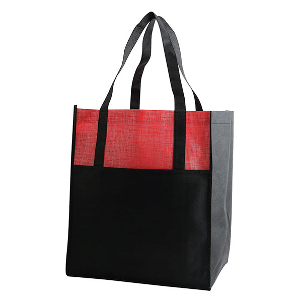 13-Inch Non-Woven Shopping Bag with Front Pocket