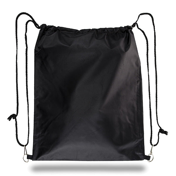 15" Heavyweight Waterproof Polyester Drawstring Backpack