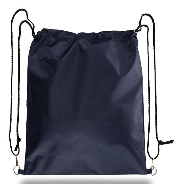 15" Heavyweight Waterproof Polyester Drawstring Backpack