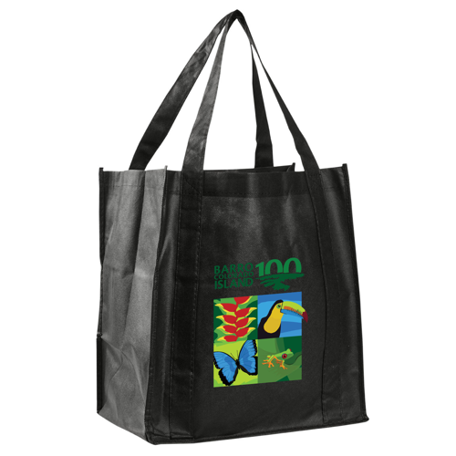 12.5-Inch Non-Woven Grocery Bag with Reinforced Handles