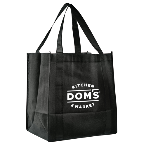 12.5-Inch Non-Woven Grocery Bag with Reinforced Handles