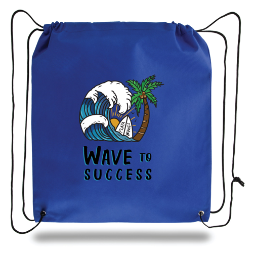 16-Inch Water Repellent Non-Woven Drawstring Backpack