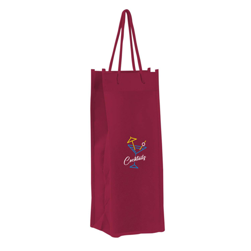Single Bottle Wine Tote Bag