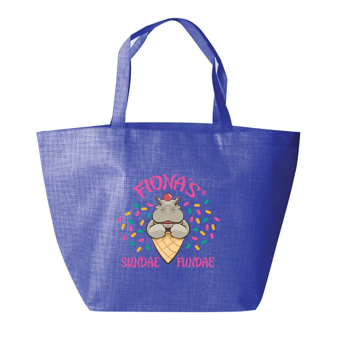 20-Inch Non-Woven Shopper Tote with Interior Pockets