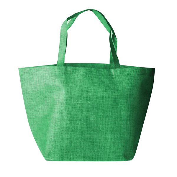 20-Inch Non-Woven Shopper Tote with Interior Pockets
