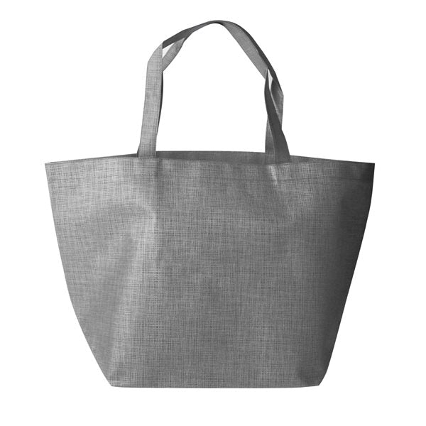 20-Inch Non-Woven Shopper Tote with Interior Pockets
