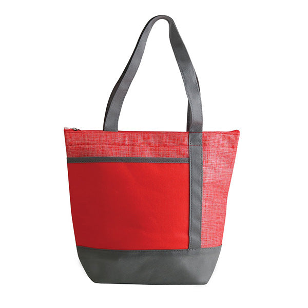 13" Non-Woven Insulated Tote Cooler Bag with Zipper