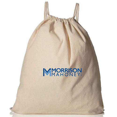 14" Organic Cotton Canvas Drawstring Backpack