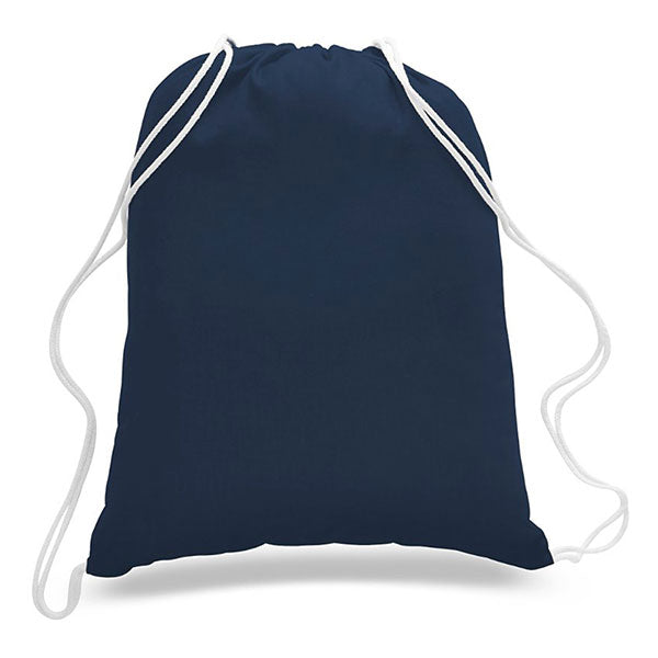 Large Cotton Canvas Drawstring Sports Pack 17 x 20 Inches