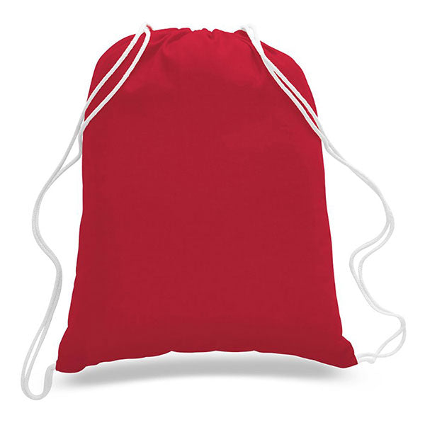 Large Cotton Canvas Drawstring Sports Pack 17 x 20 Inches