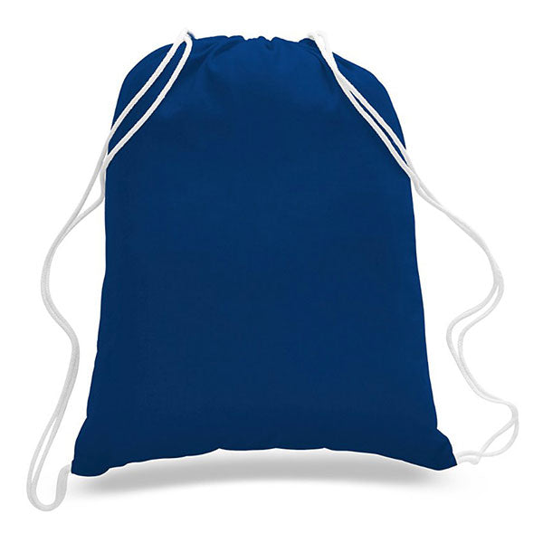 Large Cotton Canvas Drawstring Sports Pack 17 x 20 Inches