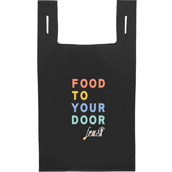 Recycled Non-Woven T-Shirt Tote with Hanging Loops