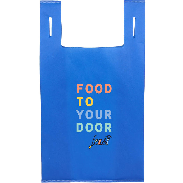 Recycled Non-Woven T-Shirt Tote with Hanging Loops