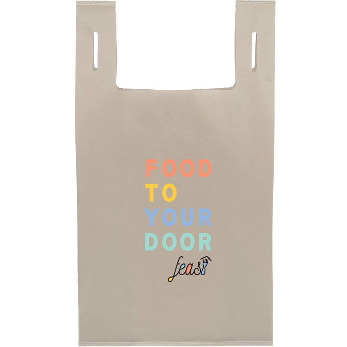 Recycled Non-Woven T-Shirt Tote with Hanging Loops